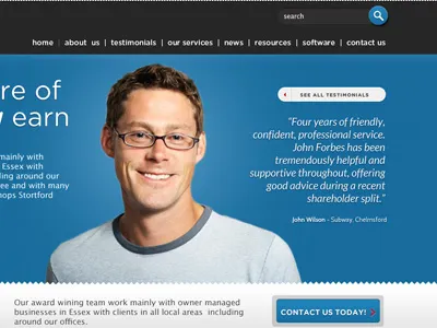 Masthead blue button google fonts gotham lato masthead search ui website