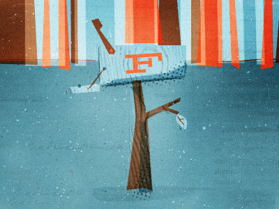 F Mailbox animalalphabet fox illustration