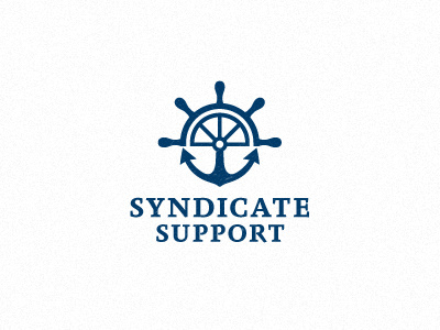 Syndicate Support anchor boat branding clean design icon identity logo minimal nautical sailing sea symbol yacht