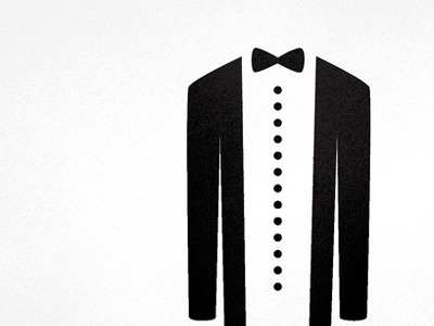 20s Fashion digital illustration spray paint tux