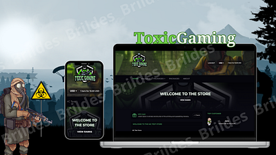 Rust Tebex store template for ToxicGaming buycraft design figma game design game store minecraft rust rust game rust template tebex ui web design web development