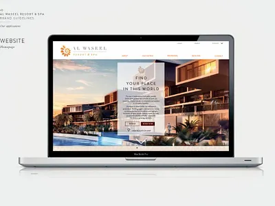 Creating A Brand & Identity for The Resort– Al Waseel 3d branding graphic design logo ui