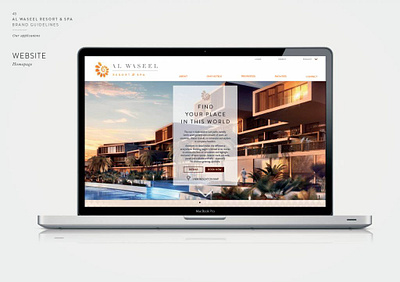 Creating A Brand & Identity for The Resort– Al Waseel 3d branding graphic design logo ui