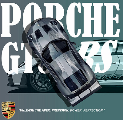 PORCHE GT3 RS poster branding graphic design