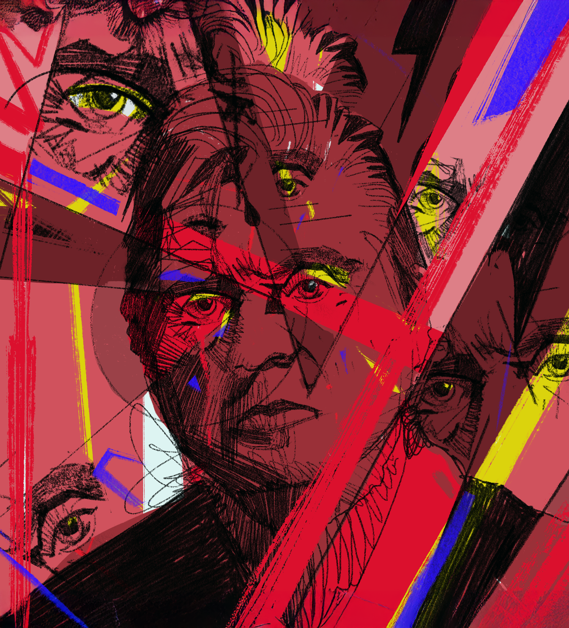 Francis Bacon artist character design francis bacon genius illustrated illustration illustrator inspiration painter people portrait portrait illustration procreate