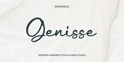 Genisse Font handwritten