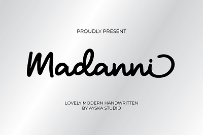 Madanni Font handwritten