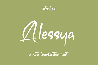 Alessya Font handwritten