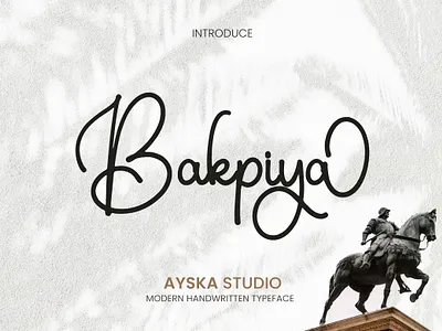 Bakpiya Font handwritten