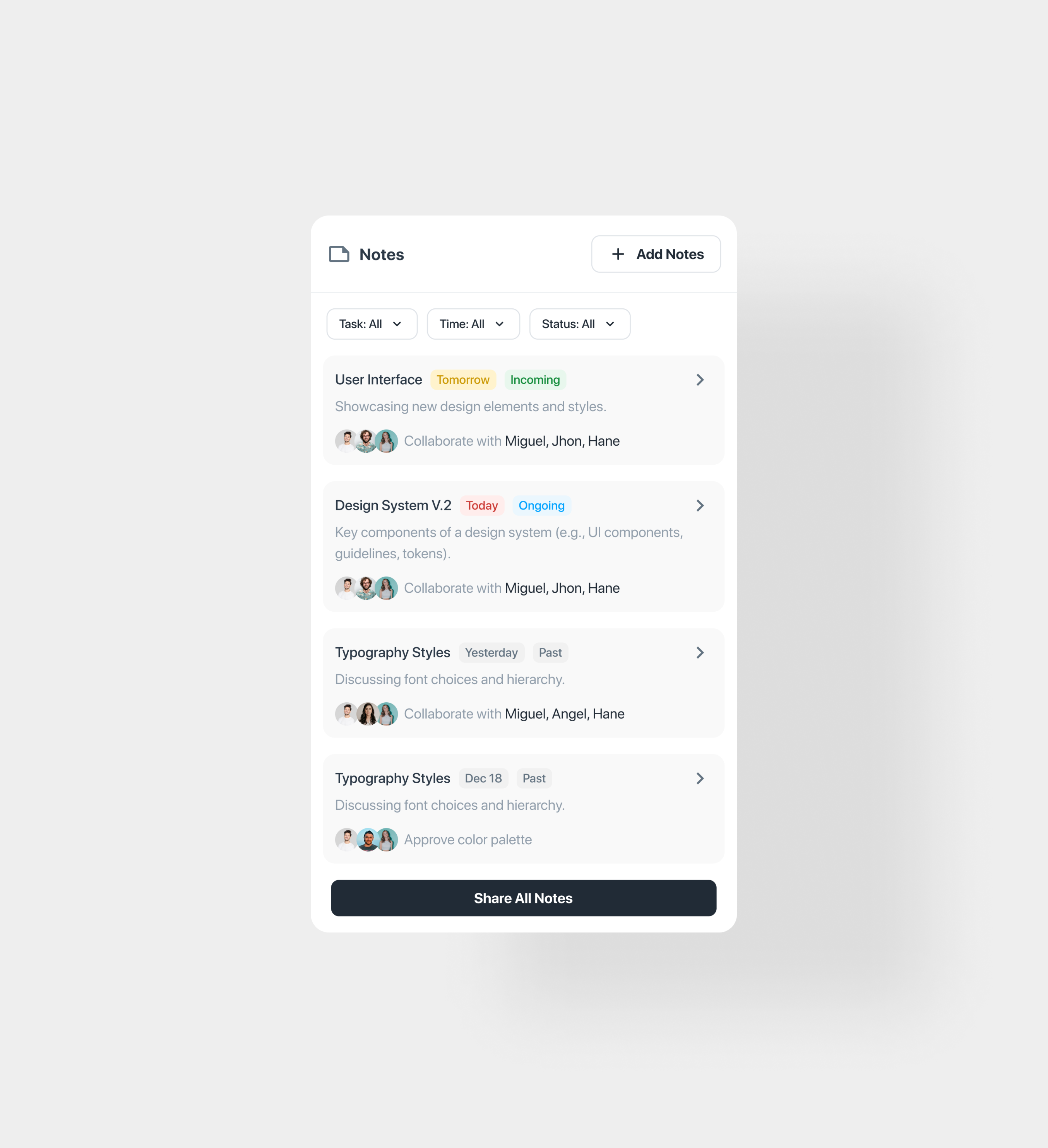 List notes america branding button clean design europe info label list neat notes tag ui uidesign ux