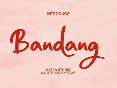 Bandang Font handwritten