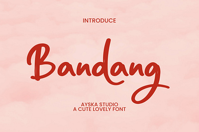 Bandang Font handwritten