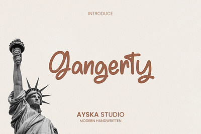 Gangerty Font handwritten