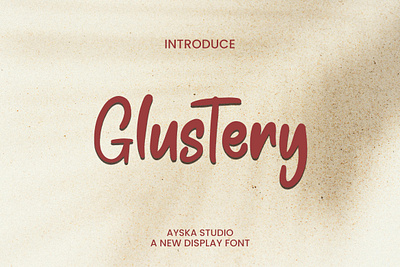 Glustery Font handwritten