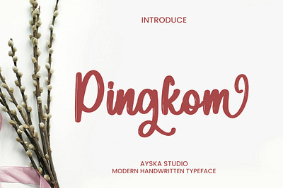 Pingkom Font handwritten