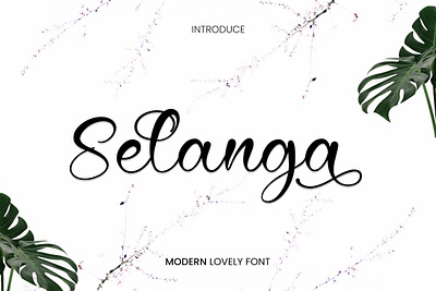 Selanga Font handwritten