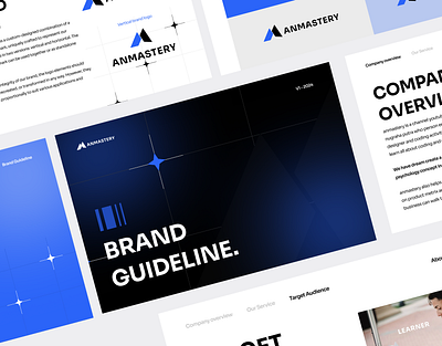 Anmastery Brand Guidelines anmastery brand branding business design graphic design guidelines logo metrix product typography ui user centered youtube