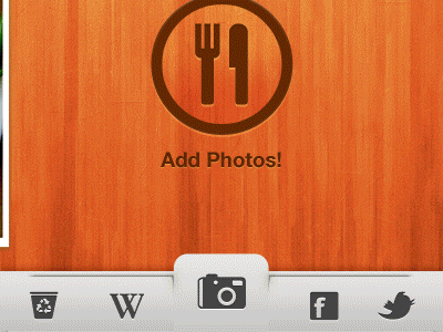 Add Photo Animation animated animation button camera gallery gif photo toolbar wood