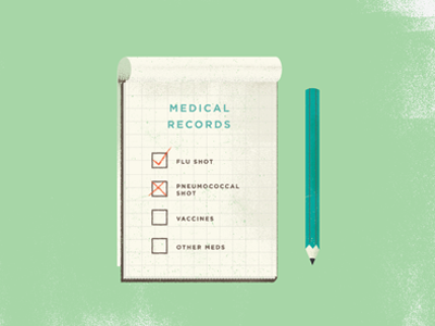 Pad chart color conceptual design graph icon illustration logo needle old paper shot stats syringe texture vintage