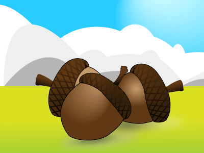 Acorn acorn cartoon nuts