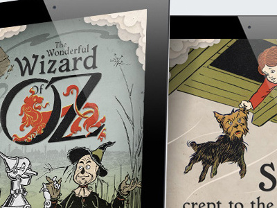 OZ for iPad book illustration illustrations interactive ipad oz wizard