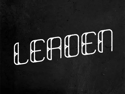 LEADEN Type custom type font michael spitz michaelspitz stained glass type typography