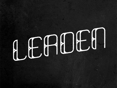 LEADEN Type custom type font michael spitz michaelspitz stained glass type typography