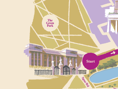 A Map... blue gold green illustration map purple tthp wip