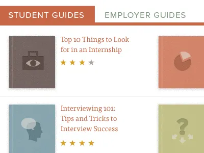 InternMatch Homepage Tab geometric illustration internmatch proxima nova slab tisa verlag