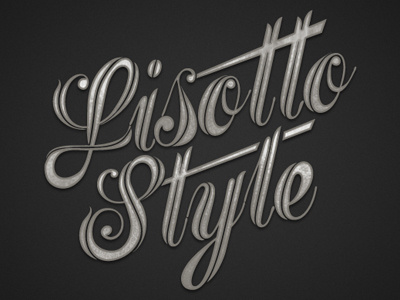 Lisotto Style branding business card design identity jeff jeff rigsby lettering logo neutral print rigsby script texture type typography