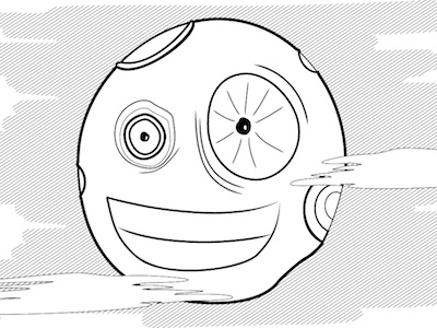 Moony bw coloring coloring book halloween kids line art lunacy moon vector