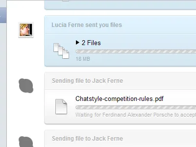 Skype Chat Style chat design files progress bar skype style ui ux