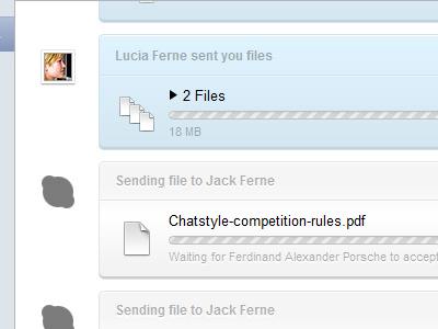 Skype Chat Style chat design files progress bar skype style ui ux