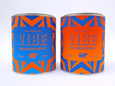 Behr Paint bear behr blue orange packaging paint typography
