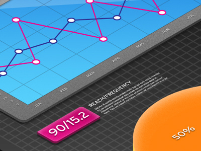 Media Info Graphic chart graphics info graphic isometric