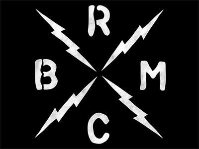 Black Rebel Motorcycle Club band black rebel motorcycle club brmc design graphic graphic tee jeff jeff rigsby lightning merch minimal music neutral rigsby t shirt