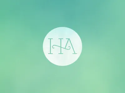 H A Monogram eksja identity logo monogram