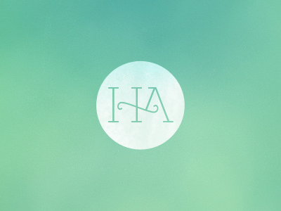 H A Monogram eksja identity logo monogram