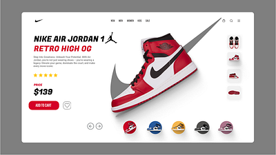 NIKE-Air jordan Landing Page-Air jordan air jordan basketball designsystem figma landing page nike prototype shoes ui uiux usability userexperience userinterface ux uxresearch web design