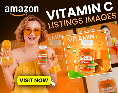 Vitamin C Serum Amazon Listing Design – Professional & Eye-Catch amazon amazon listings desing amazon listings images anti aging vitamin c best vitamin c serum branding brightening serum desing graphic design images editings listings logo product images design skincare serum vitamin c face serum vitamin c serum