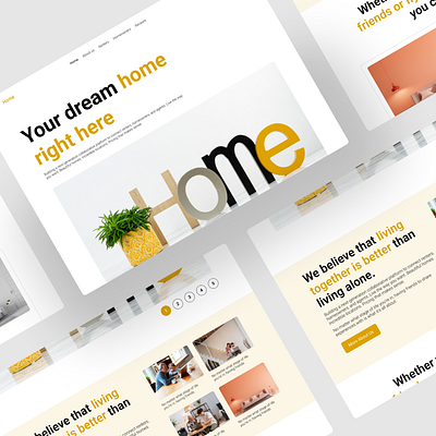 Home website design design home ui ux web