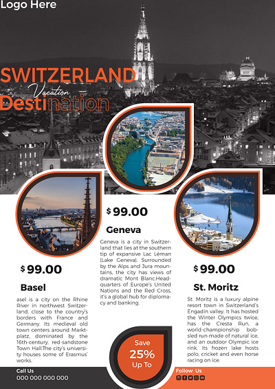 Travel Flyer Design Template property