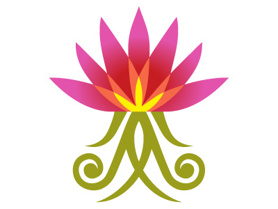 Roots & Bloom flower logo vector
