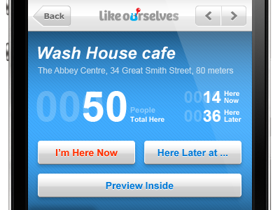 iPhone app UI - Likeourselves #4 app gui interface iphone ui