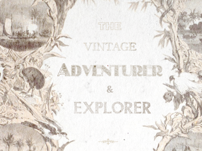 Vintage adventure. textures typography vintage