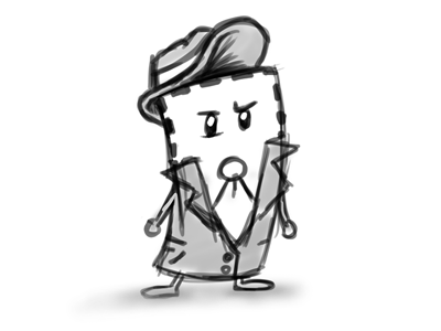 Coupon Mascot coupon discount gangster illustration maffia mafia mascot sketch