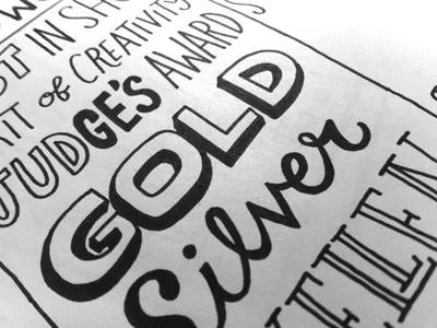 Web nav hand drawn type lettering typography