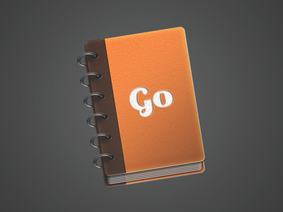 Gowalla Icon binder book gowalla icon orange social