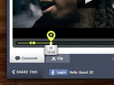 Scenechat Tabs startup video player widget