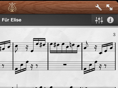 Steinway App ipad paper steinway texture wood